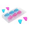 Blauer und rosafarbener Magnet in Form von Babyfüßen (22mm Durchmesser x 4mm Höhe) (unbeschriftete Packung)