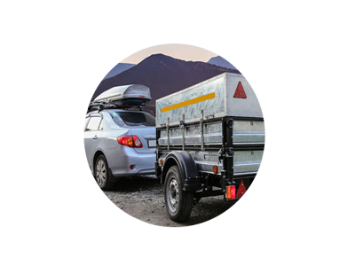 Car and trailer