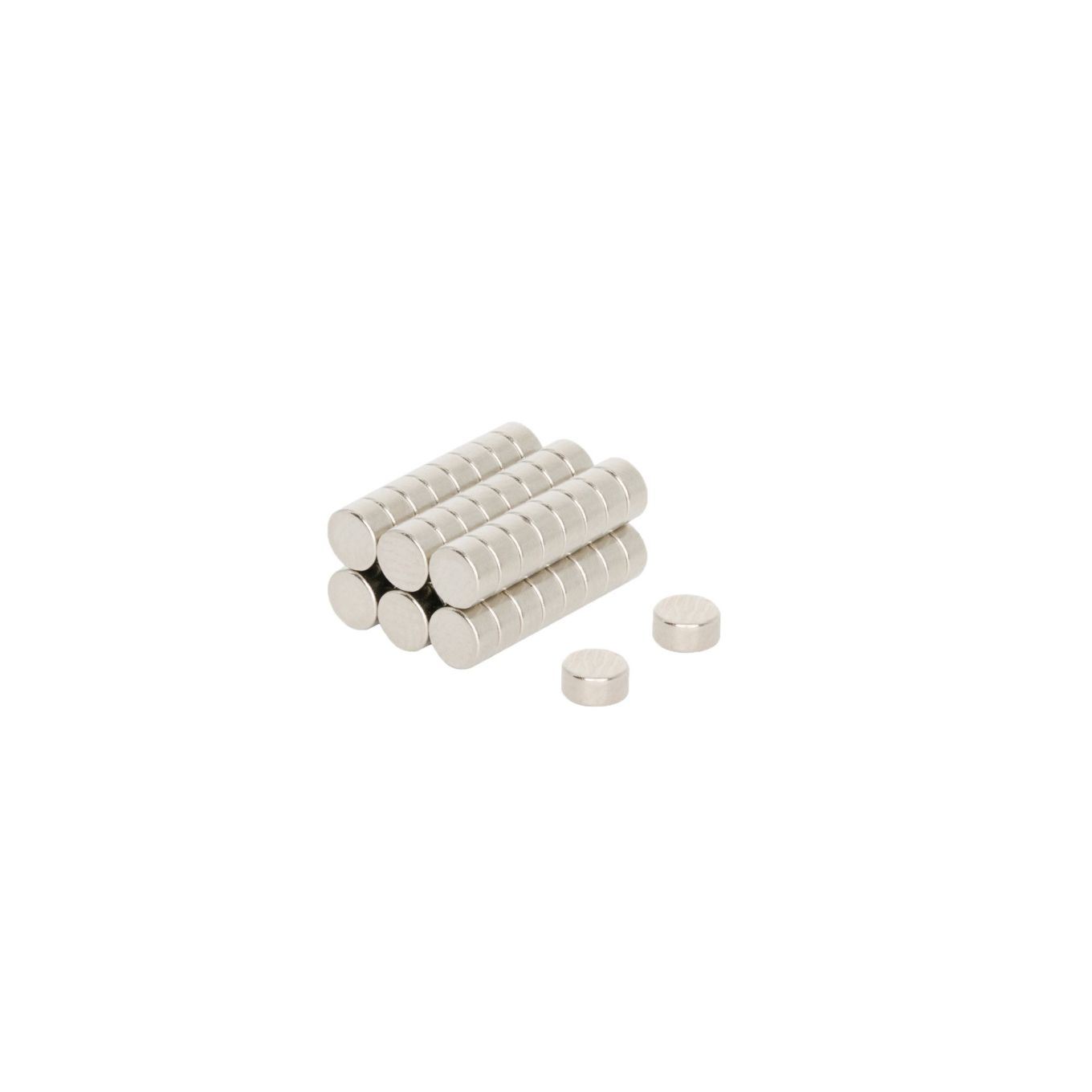 N35 Neodymium Disc Magnet - 1/8 in. dia x 1/16 in. thick - 0.39lbs Pull
