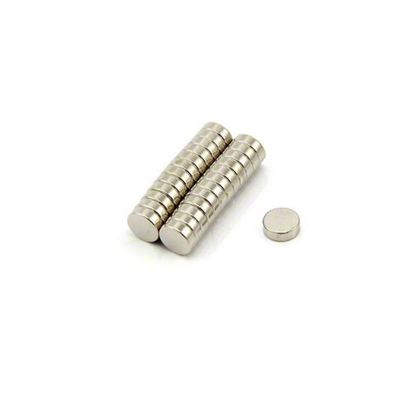 N35 Neodymium Disc Magnet - 1/4 in. dia x 1/16 in. thick - 1.35lbs Pull