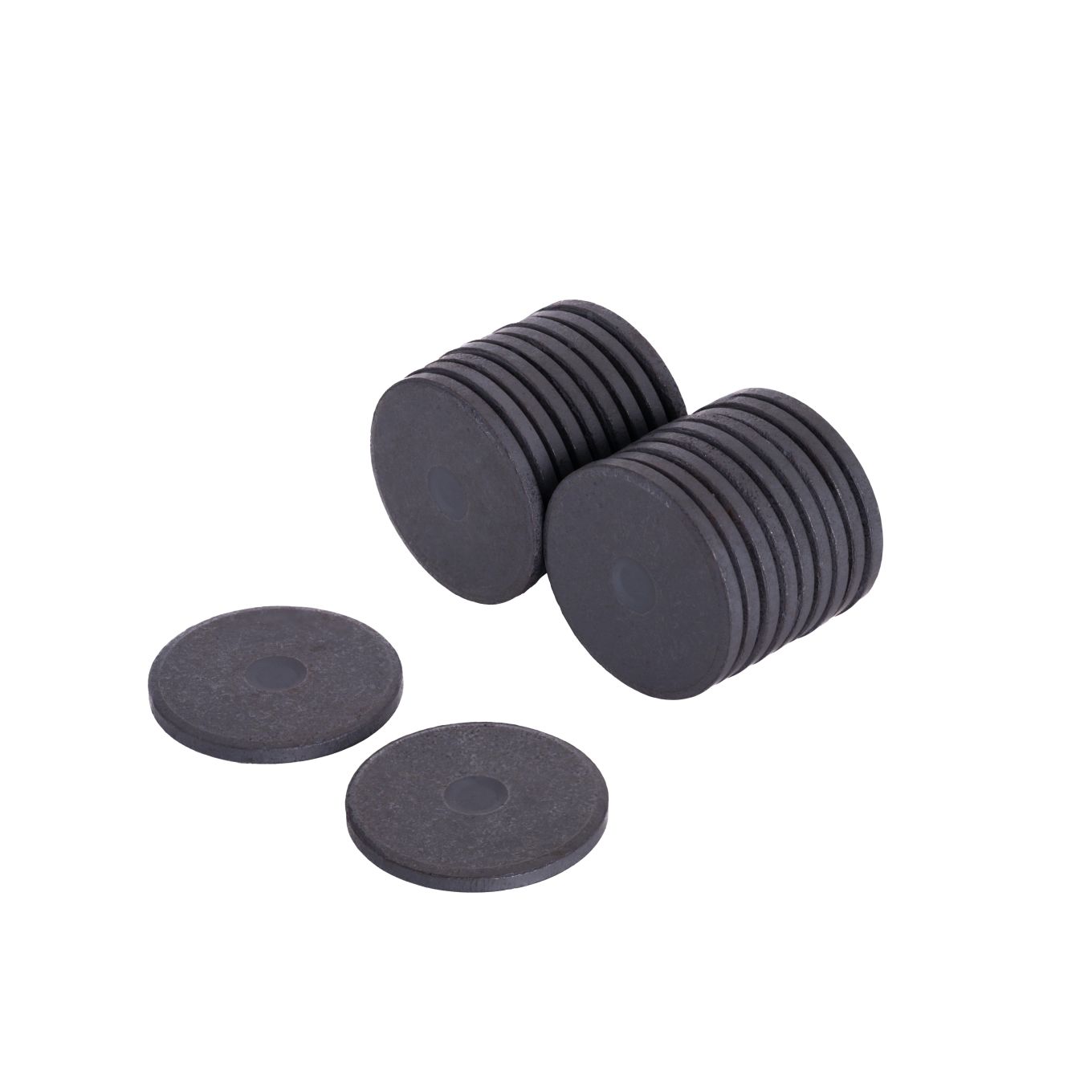Y10 Ceramic Disc Magnet - 1-3/16 in. dia x 1/8 in. thick - 0.45lbs Pull