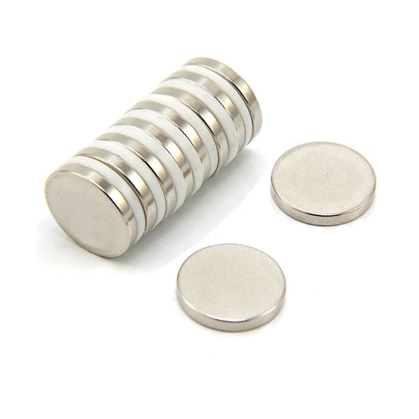 N42 Neodymium Disc Magnet - 13/16 in. dia x 1/8 in. thick - 10.14lbs Pull