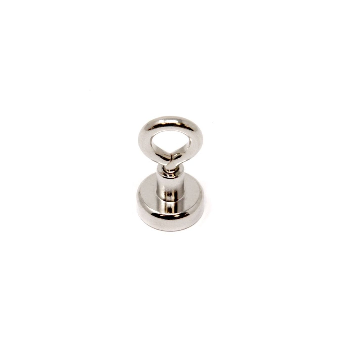 N42 Neodymium Clamping Magnet with M4 Eyebolt - Machine Lathed - 5/8 in. dia - 20.1lbs Pull