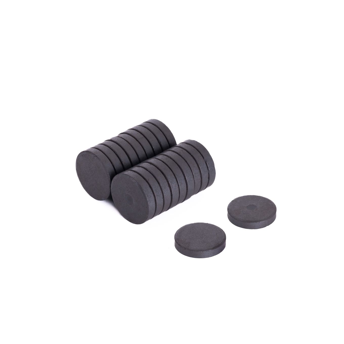 Y10 Ceramic Disc Magnet - 1 in. dia x 3/16 in. thick - 1.32lbs Pull