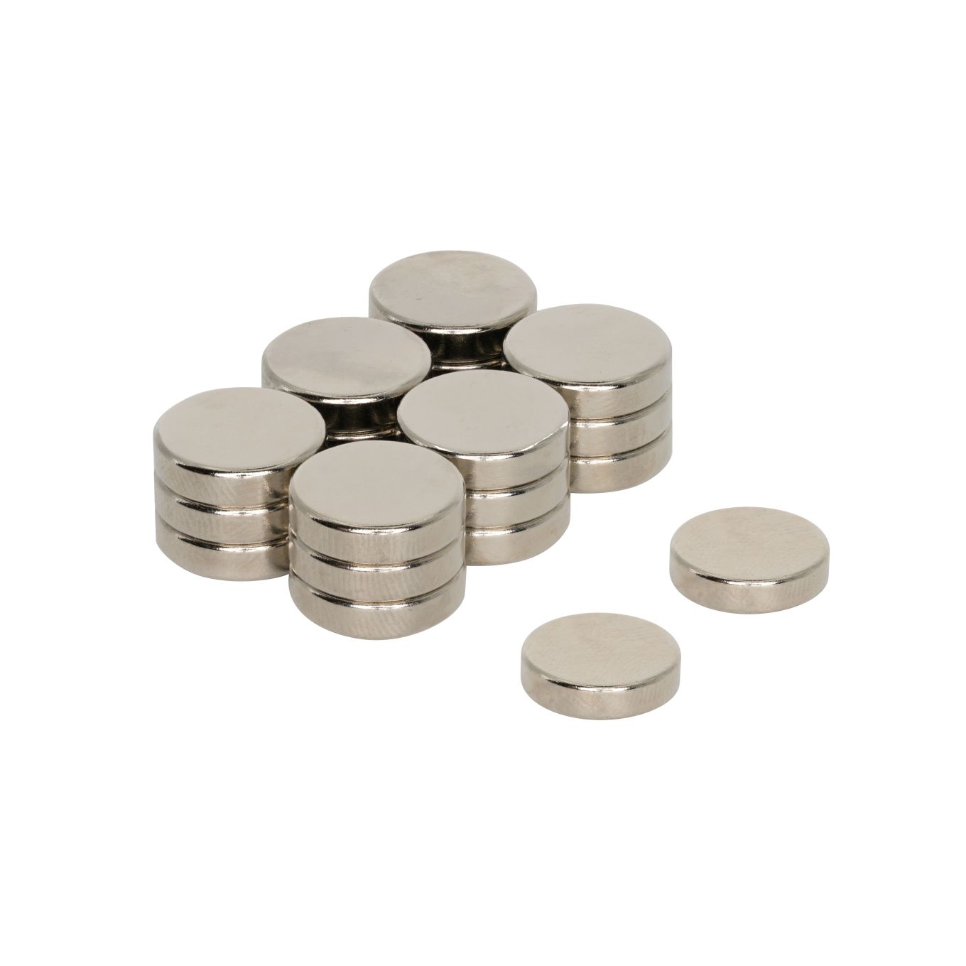 N42 Neodymium Disc Magnet - 3/8 in. dia x 1/16 in. thick - 3.08lbs Pull
