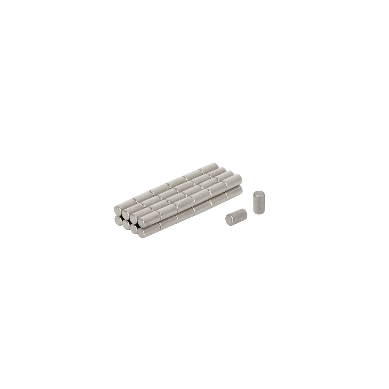 N42 Neodymium Rod Magnet - 1/32 in. dia x 1/16 in. thick - 0.06lbs Pull