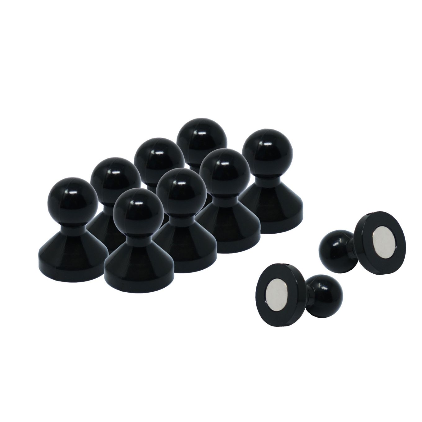 Large Acrylic Push Pin Magnet - 7/8 in. dia x 1 in. tall