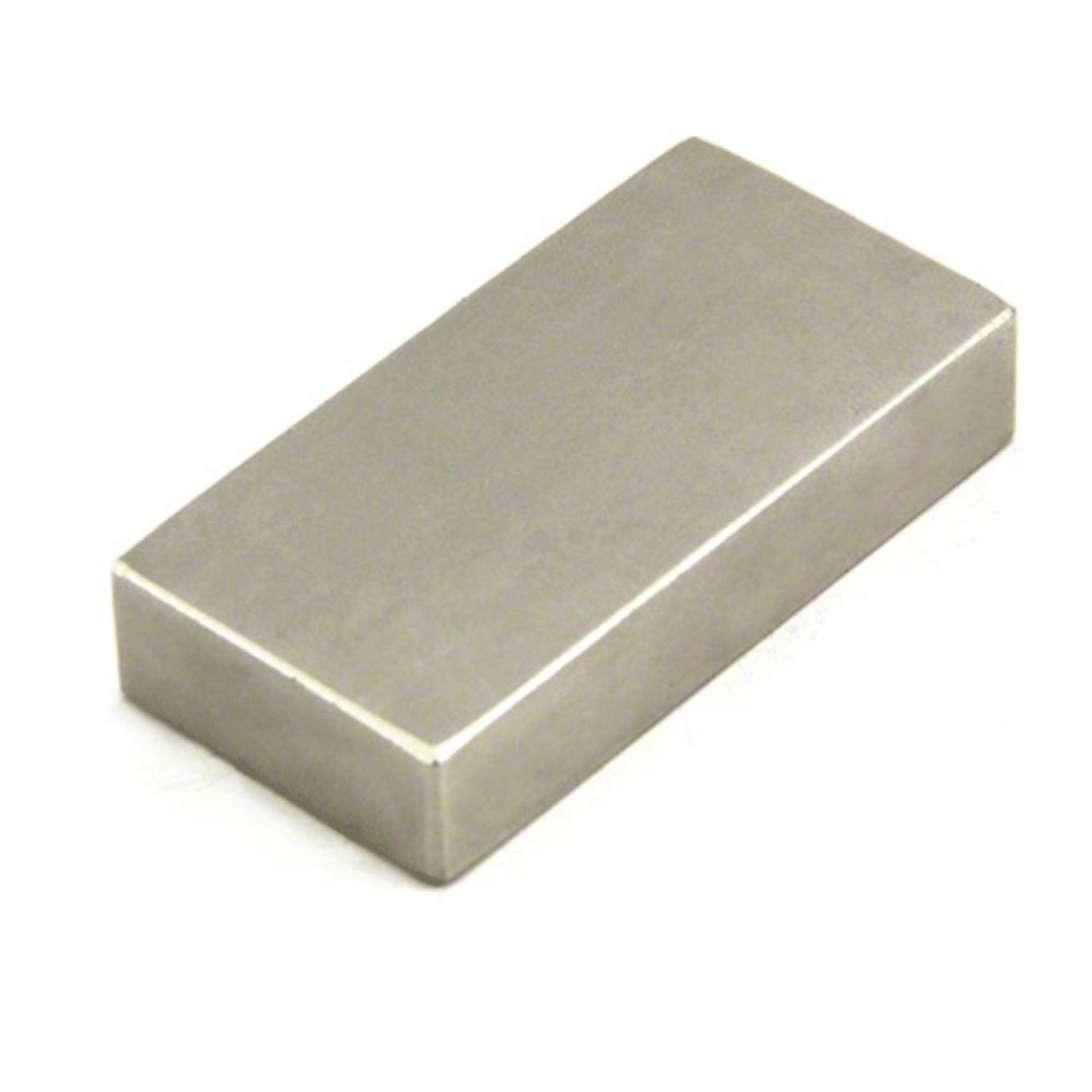 N42 Neodymium Rectangular Magnet - 1-7/8 in. x 1 in. x 3/8 in. thick - 76.96lbs Pull