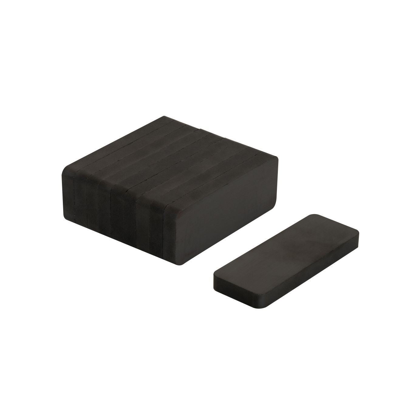 Y30BH Ceramic Rectangular Magnet - 1-7/8 in. x 3/4 in. x 3/16 in. thick - 3.31lbs Pull