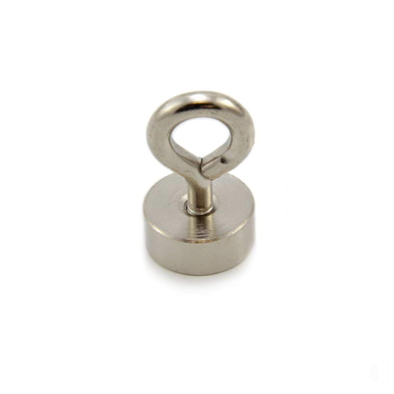 N42 Neodymium Pot Magnet with M5 Thread - 3/4 in. dia x 5/16 in. thick - 33.07lbs Pull