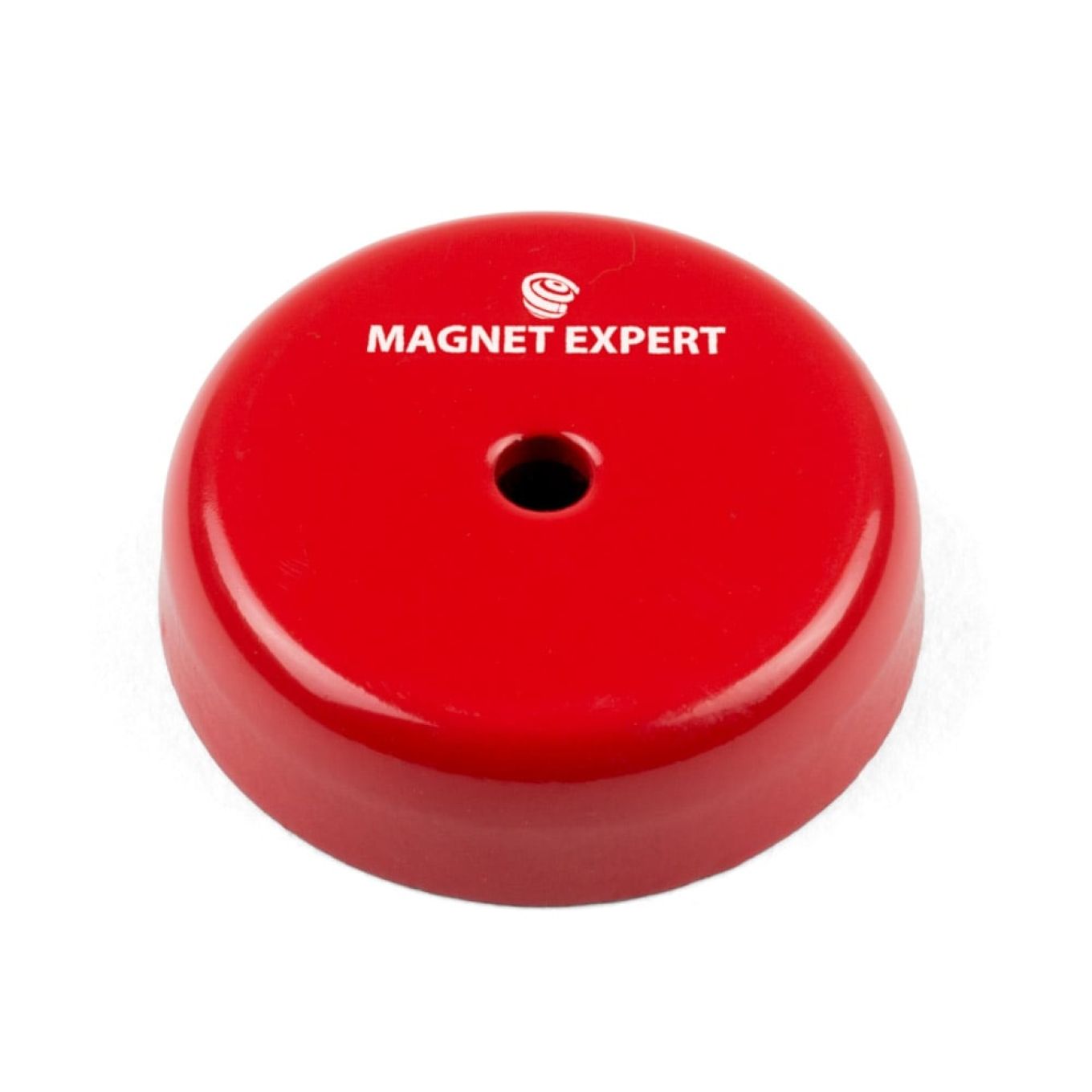 Alnico Shallow Pot Magnet c/w 3/16 in. dia countersunk hole - 1-1/2 in. dia x 3/8 in. thick - 28.67lbs Pull