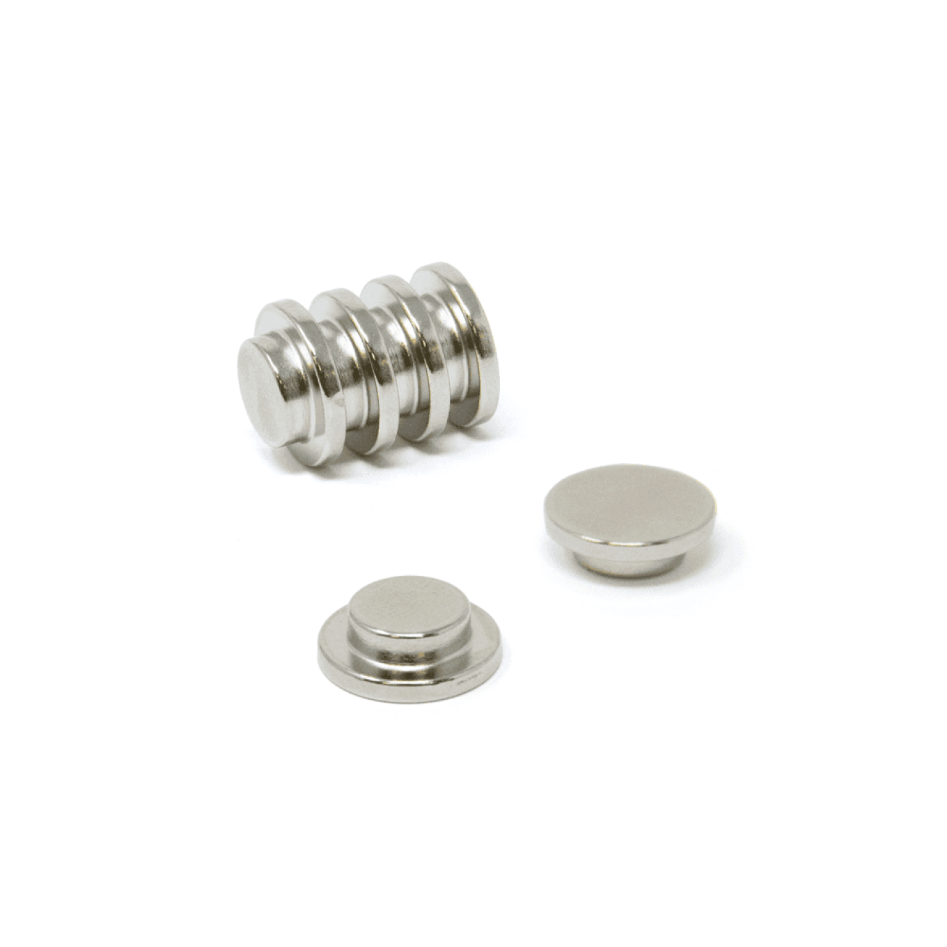 N42 Neodymium Top Hat Magnet - 19/32 in. dia x 3/16 in. thick - 6.62lbs Pull