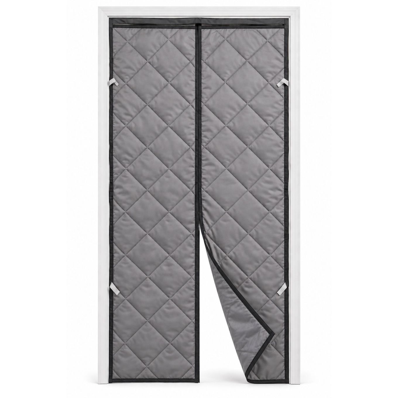 Magnetic Thermal Insulated Curtain - Grey