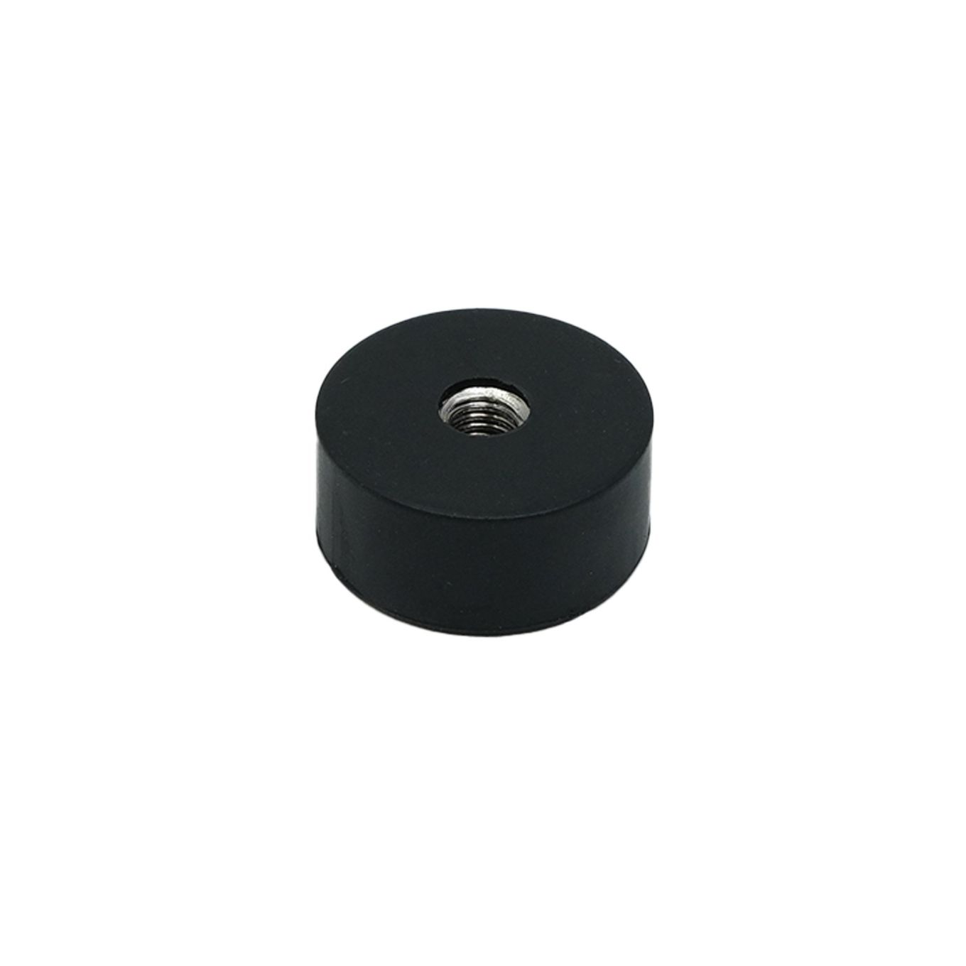 Rubber Coated Pot Magnet Countersunk with M5 thread hole - 7/8 in. dia x 3/8 in. thick - 5.73lbs Pull