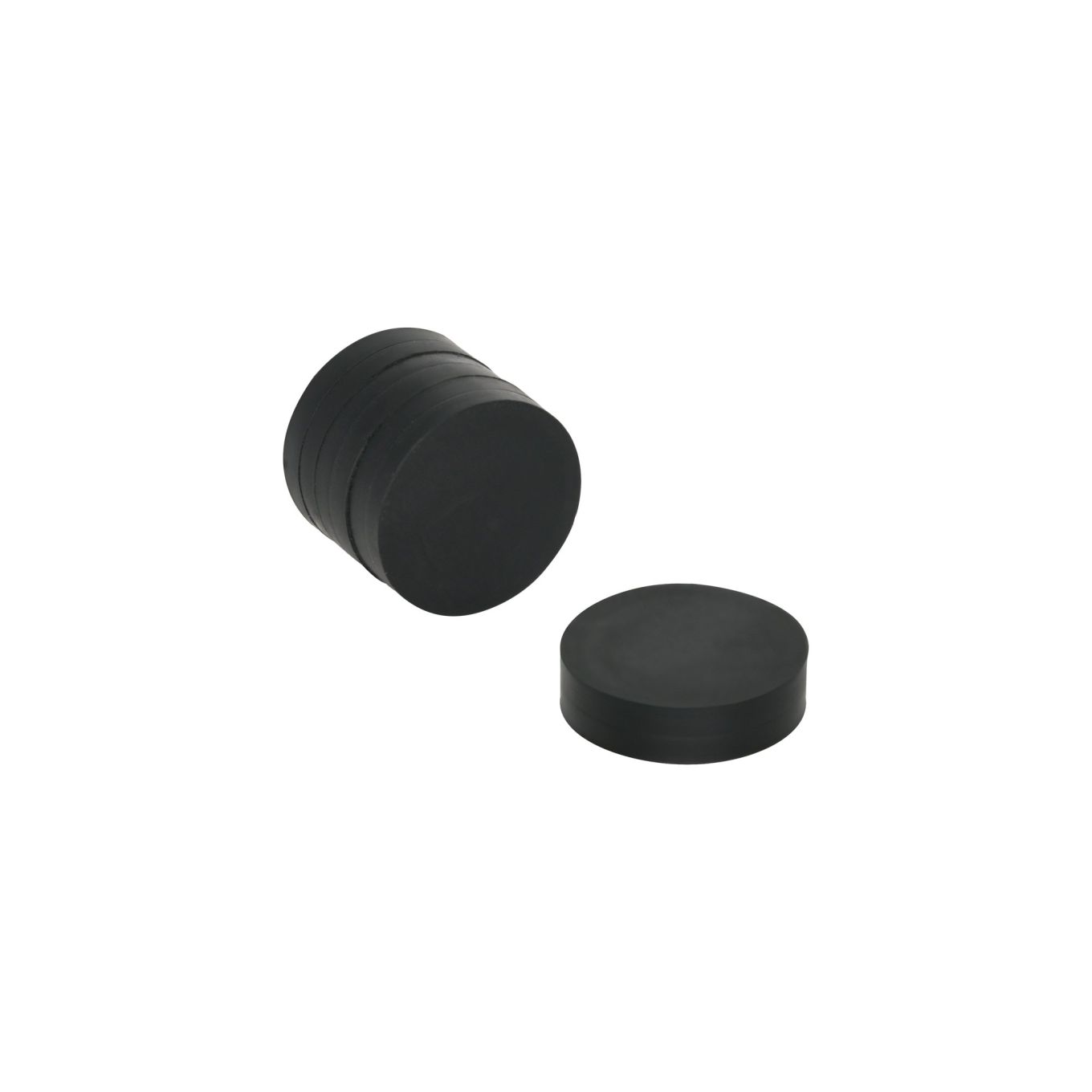 N42 Neodymium Rubber Coated Disc Magnet - 11/16 in. dia x 5/32 in. thick - 3.96lbs Pull