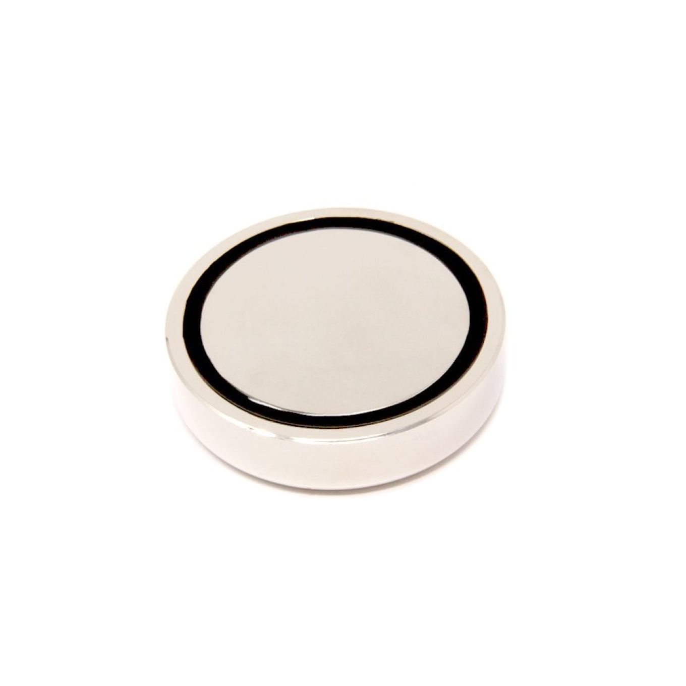 N42 Neodymium Glue In Pot Magnet - 3 in. dia x 19/32 in. thick - 392.5lbs Pull