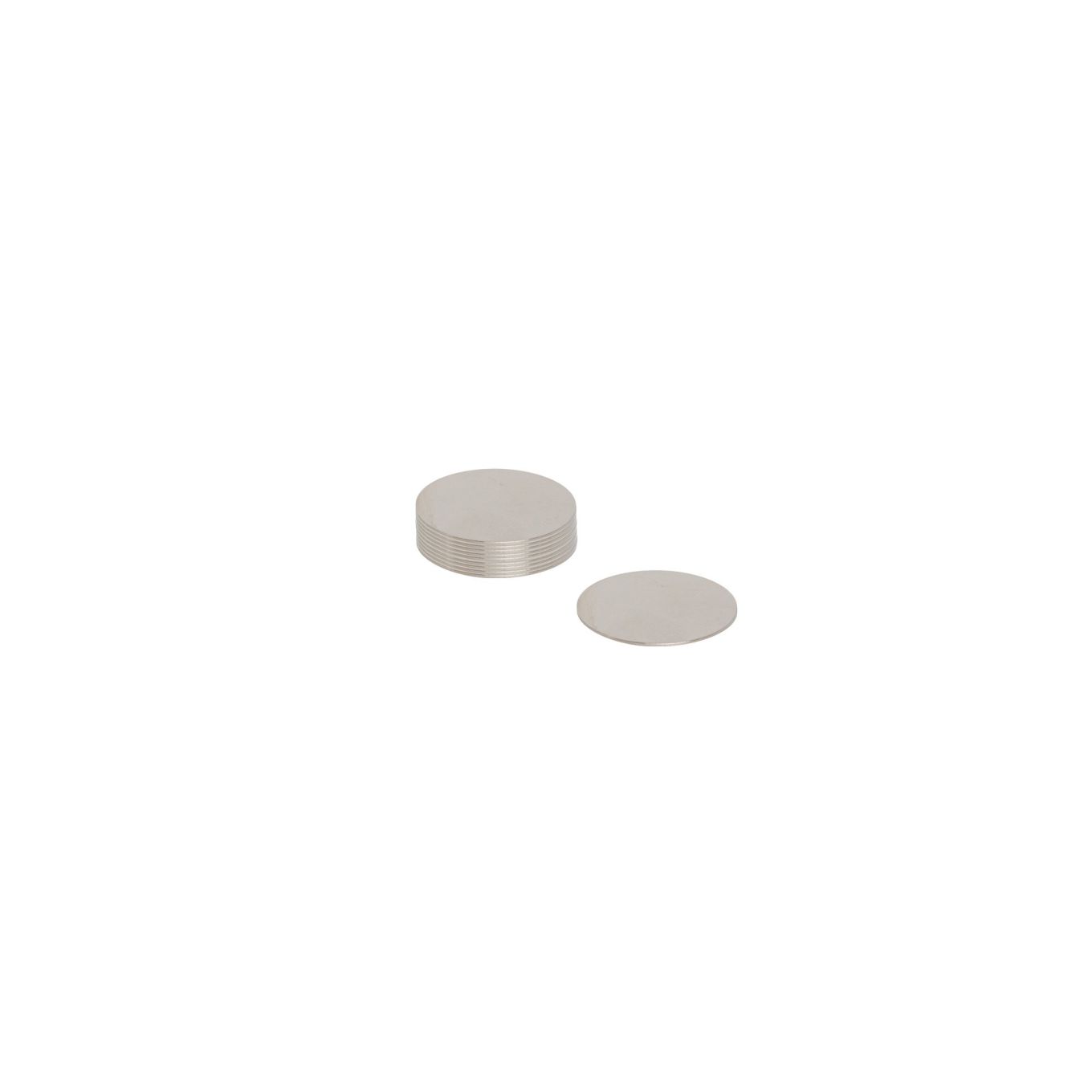 N42 Neodymium Disc Magnet - 13/16 in. dia x 1/32 in. thick - 1.05lbs Pull