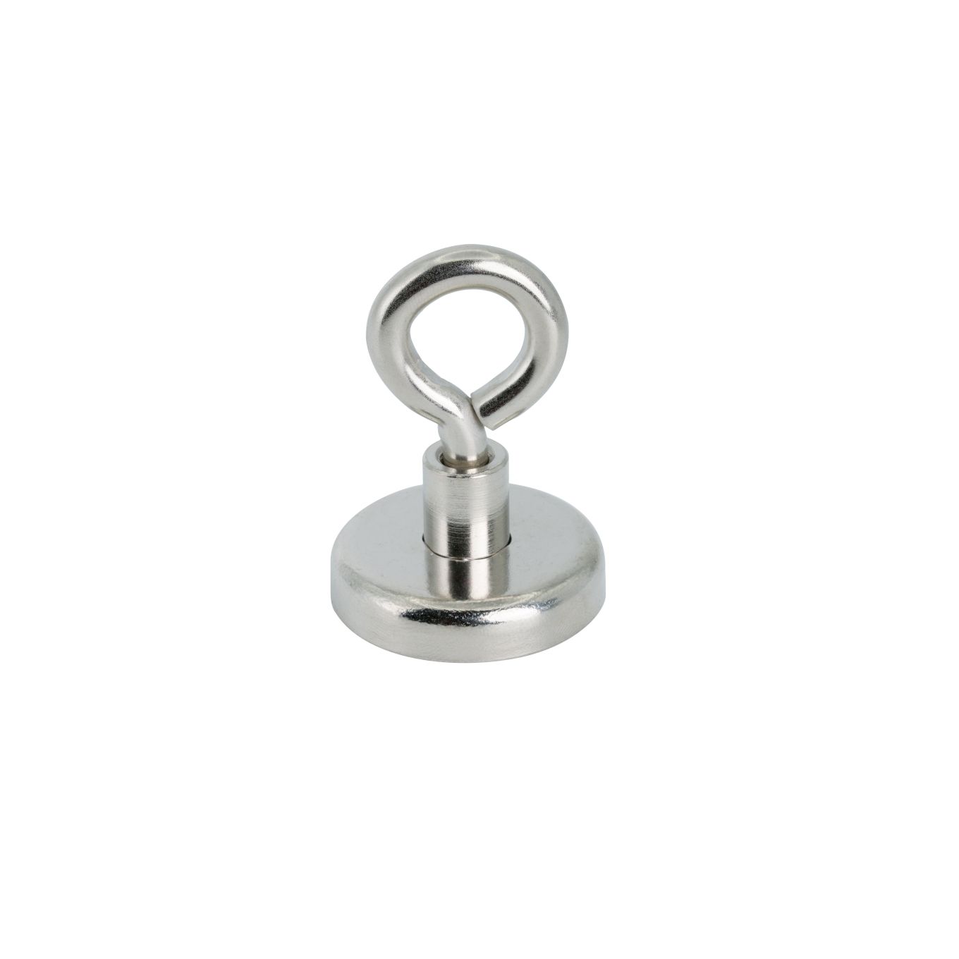 Ceramic Clamping Magnet with M6 Eyebolt - 1-1/4 in. dia - 12.79lbs Pull
