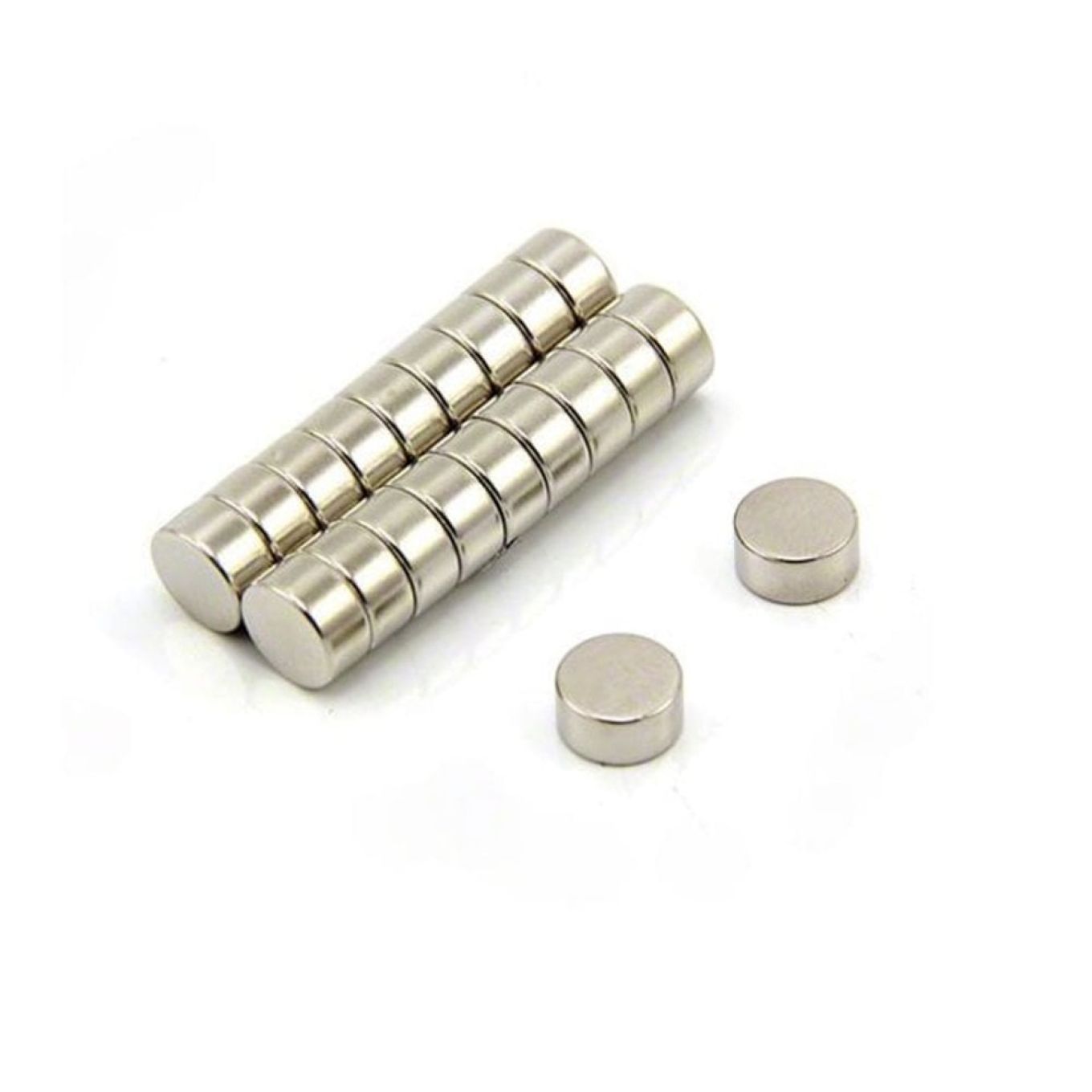 N35 Neodymium Disc Magnet - 3/8 in. dia x 3/16 in. thick - 4.41lbs Pull