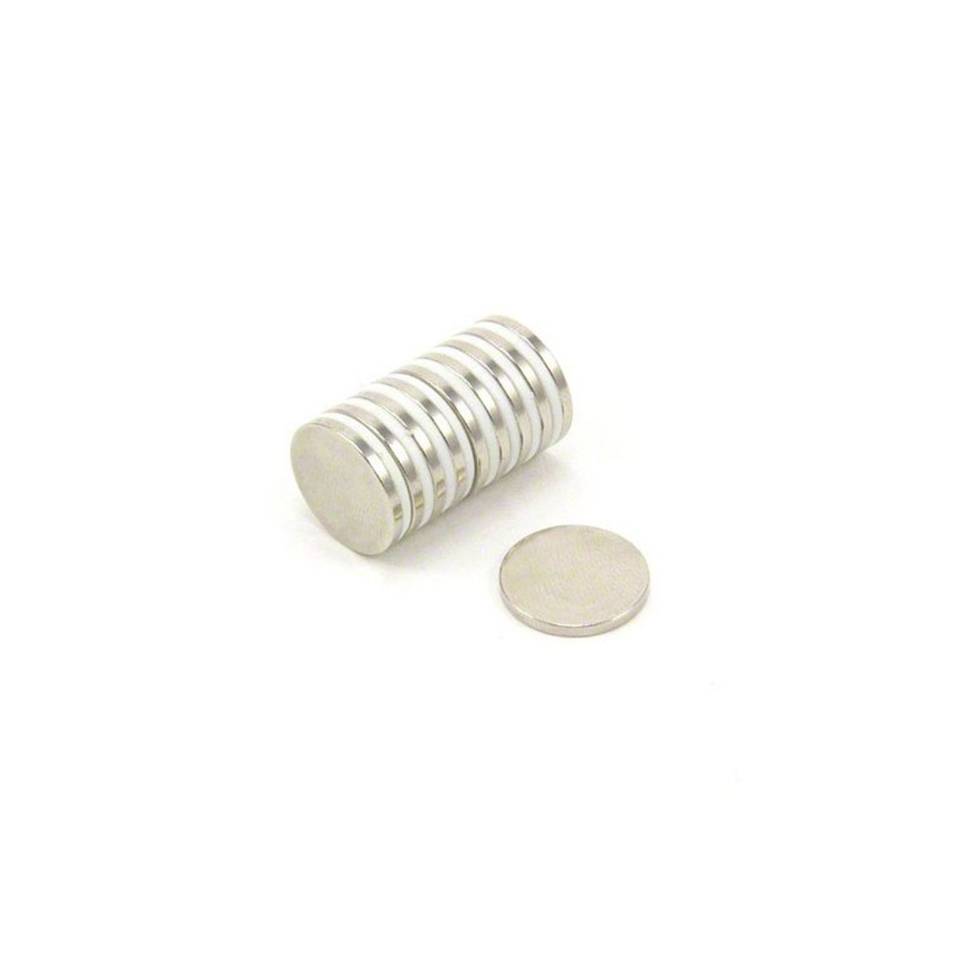 N35H Neodymium Disc Magnet - 19/32 in. dia x 1/16 in. thick - 3.09lbs Pull