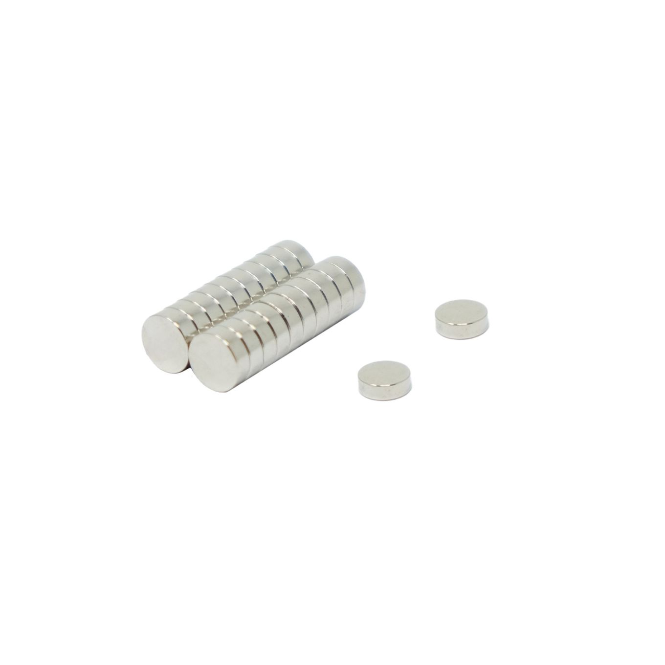 N42 Neodymium Disc Magnet - 1/4 in. dia x 1/16 in. thick - 1.6lbs Pull