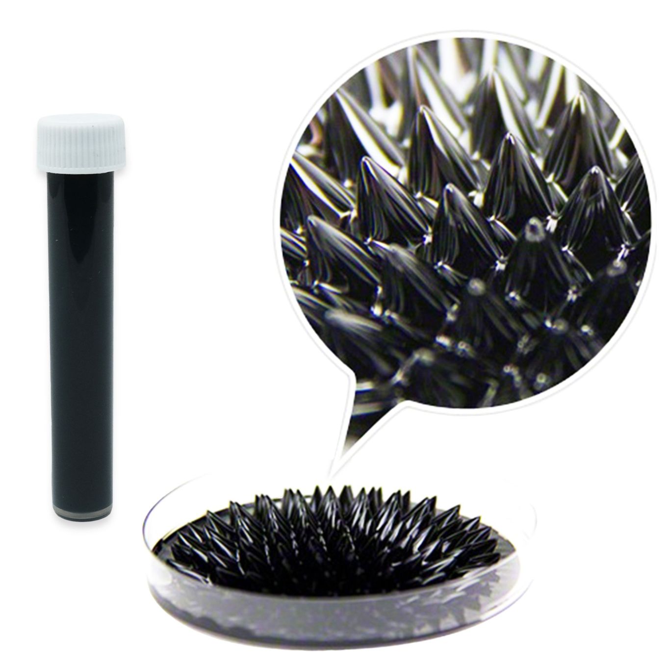 EFH1 Ferrofluid 20ml with 3-3/8 in. Petri Dish & Pipette - Science & Art