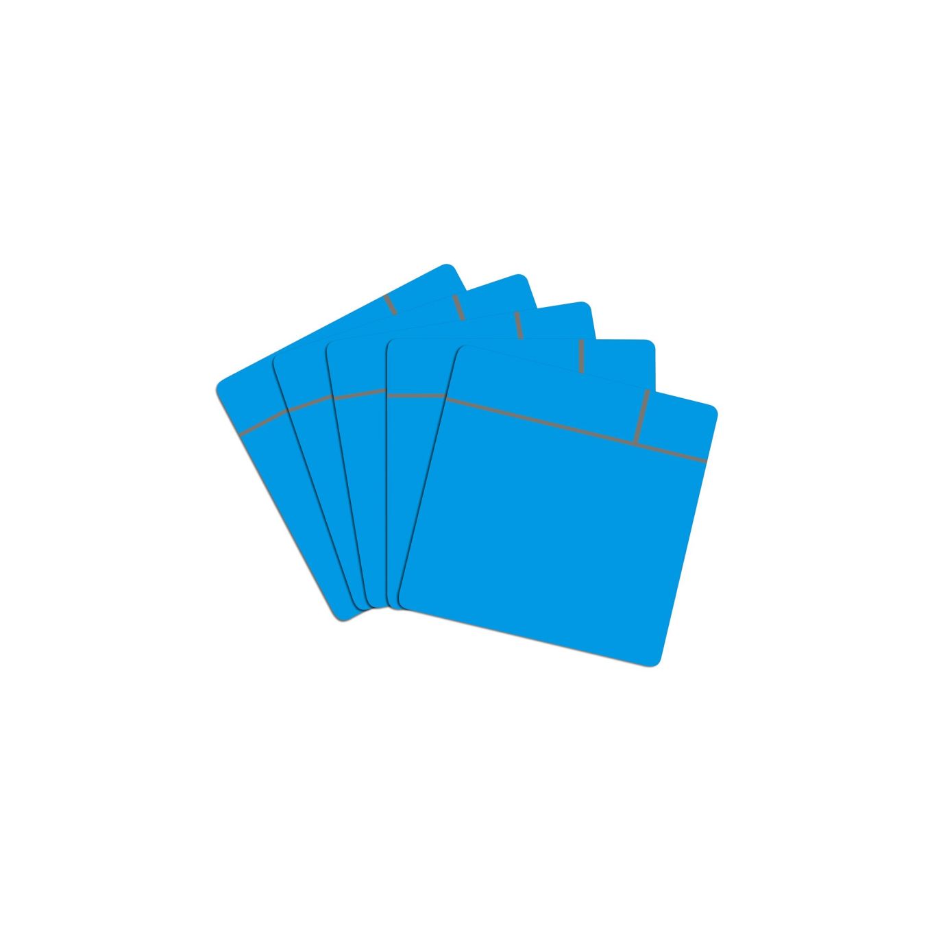 MagFlex® Scrumboard Magnet - Gloss Blue Dry Erase Surface - 1/32 in.