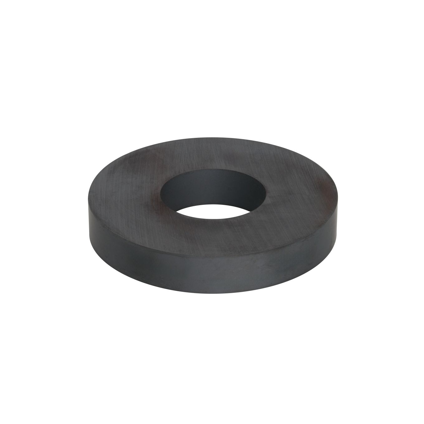 Y30BH Ceramic Ring Magnet - 2-13/16 in. O.D. x 1-3/16 in. I.D. x 15/32 in. thick - 14.11lbs Pull
