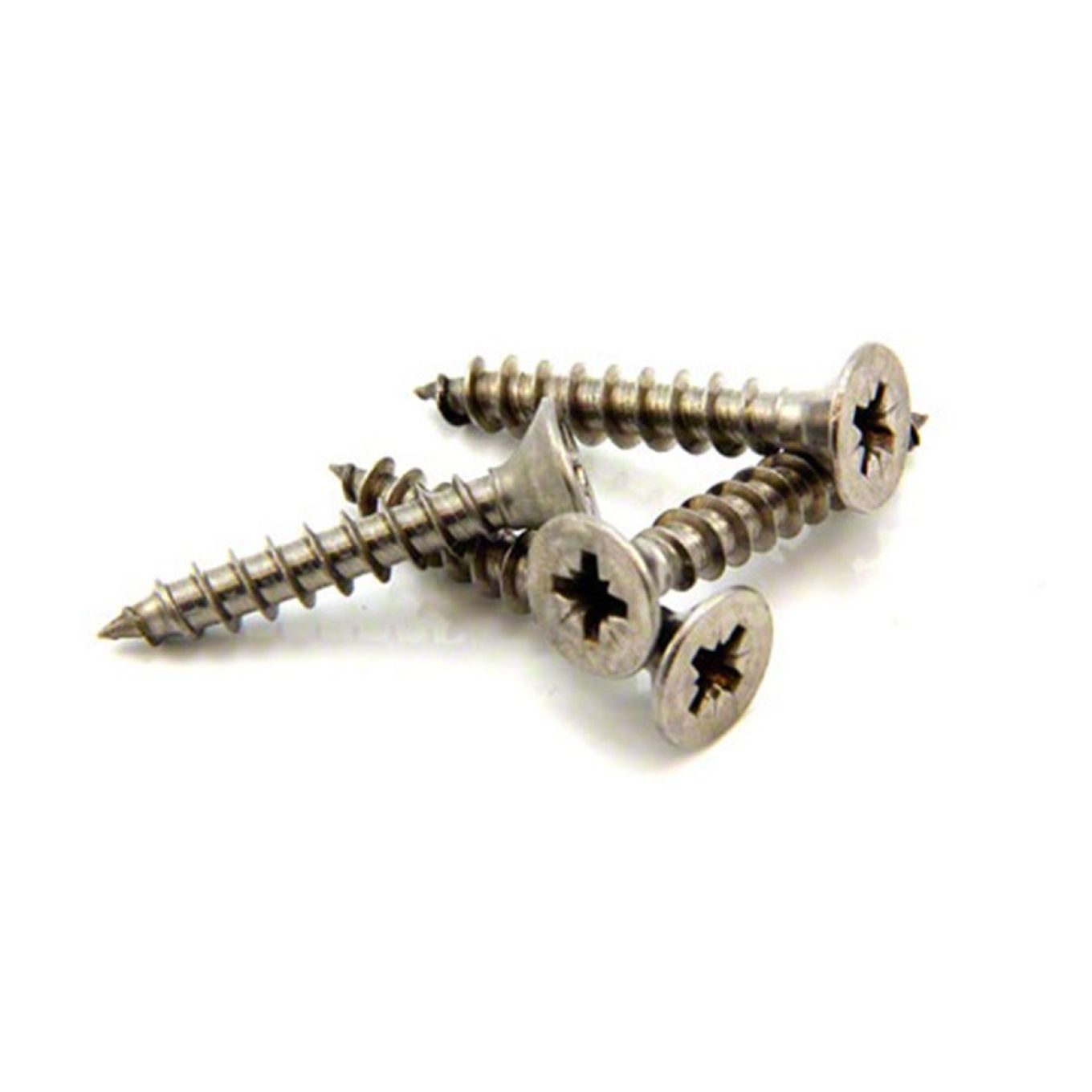 Stainless Steel Screws - 3/8 in. dia head x 1/8 in. dia thread x 1-3/8 in. long