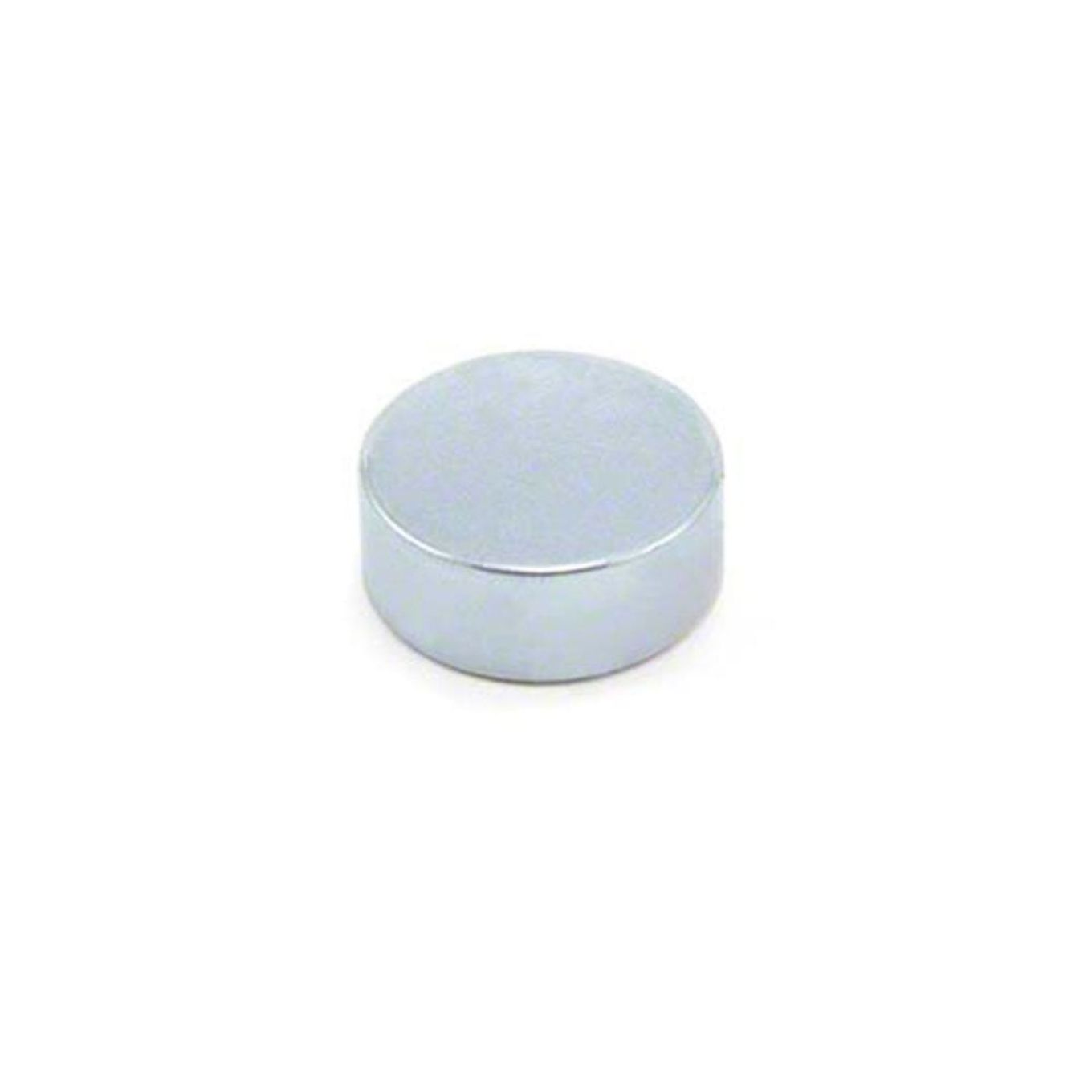 N42 Neodymium Zinc Plated Disc Magnet - 1 in. dia x 3/8 in. thick - 37.27lbs Pull
