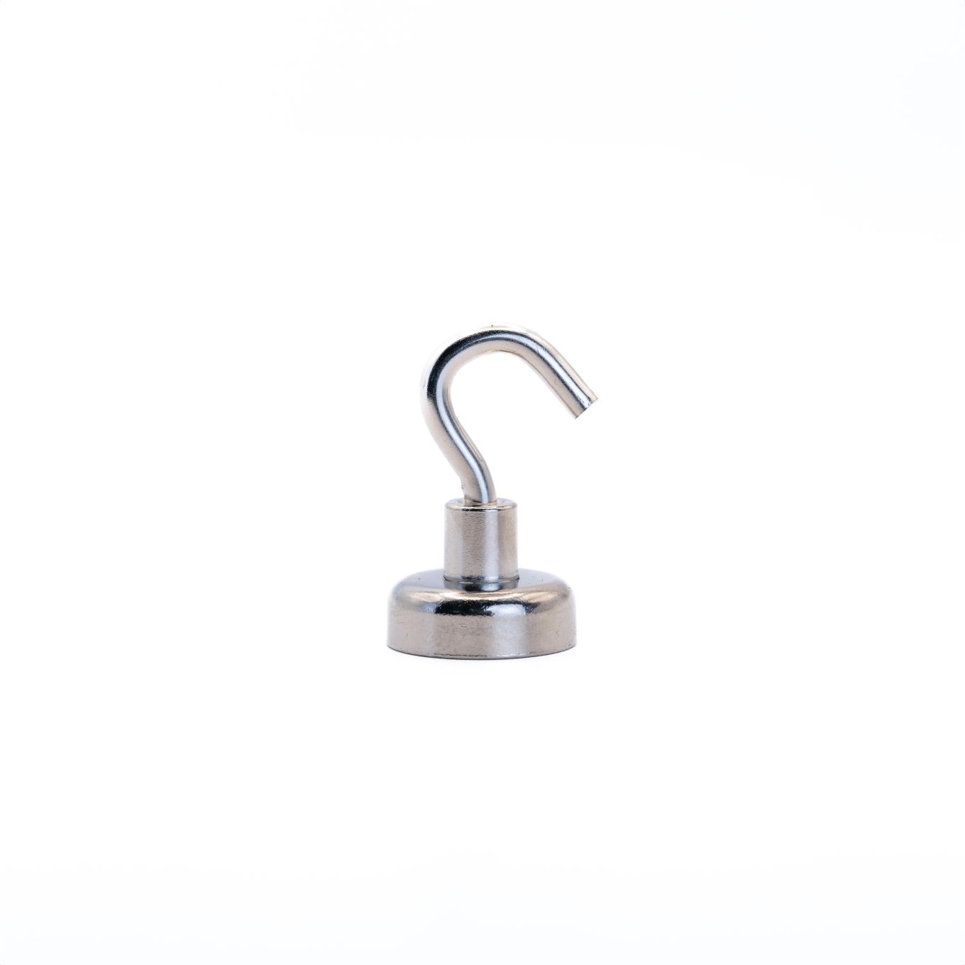 N42 Neodymium Clamping Magnet with M4 Eyebolt or Hook - 13/16 in. dia - 36.4lbs Pull