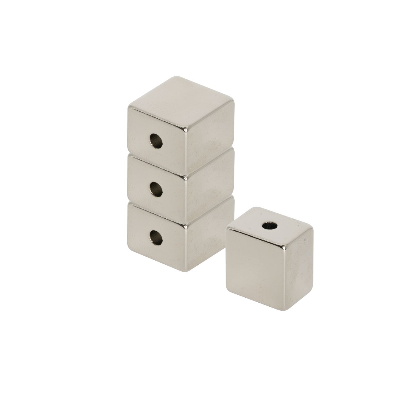 N42 Neodymium Rectangular Hornby Train Magnet - 1/2 in. x 11/32 in. x 1/2 in. x 1/16 in. hole - 11.46lbs Pull
