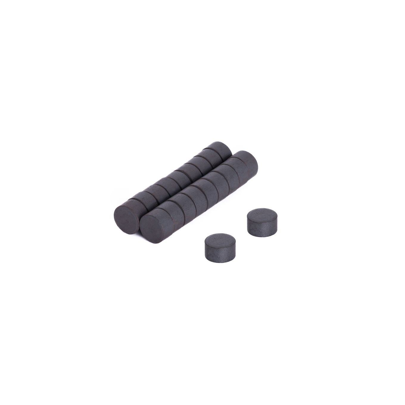 Y10 Ceramic Disc Magnet - 3/8 in. diameter x 1/4 in. thick - 0.25lbs Pull