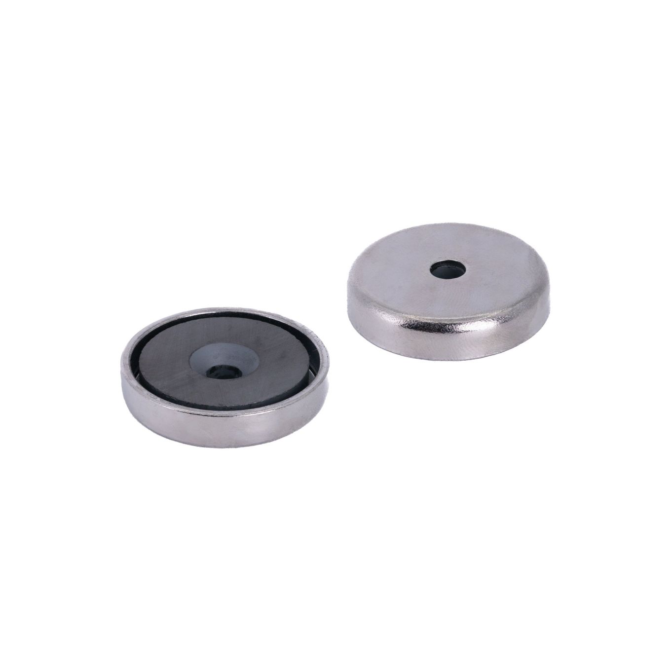 Y30BH Ceramic Countersunk Pot Magnet - 1-3/8 in. dia x 9/32 in. thick x 3/16 in. hole - 15.21lbs Pull