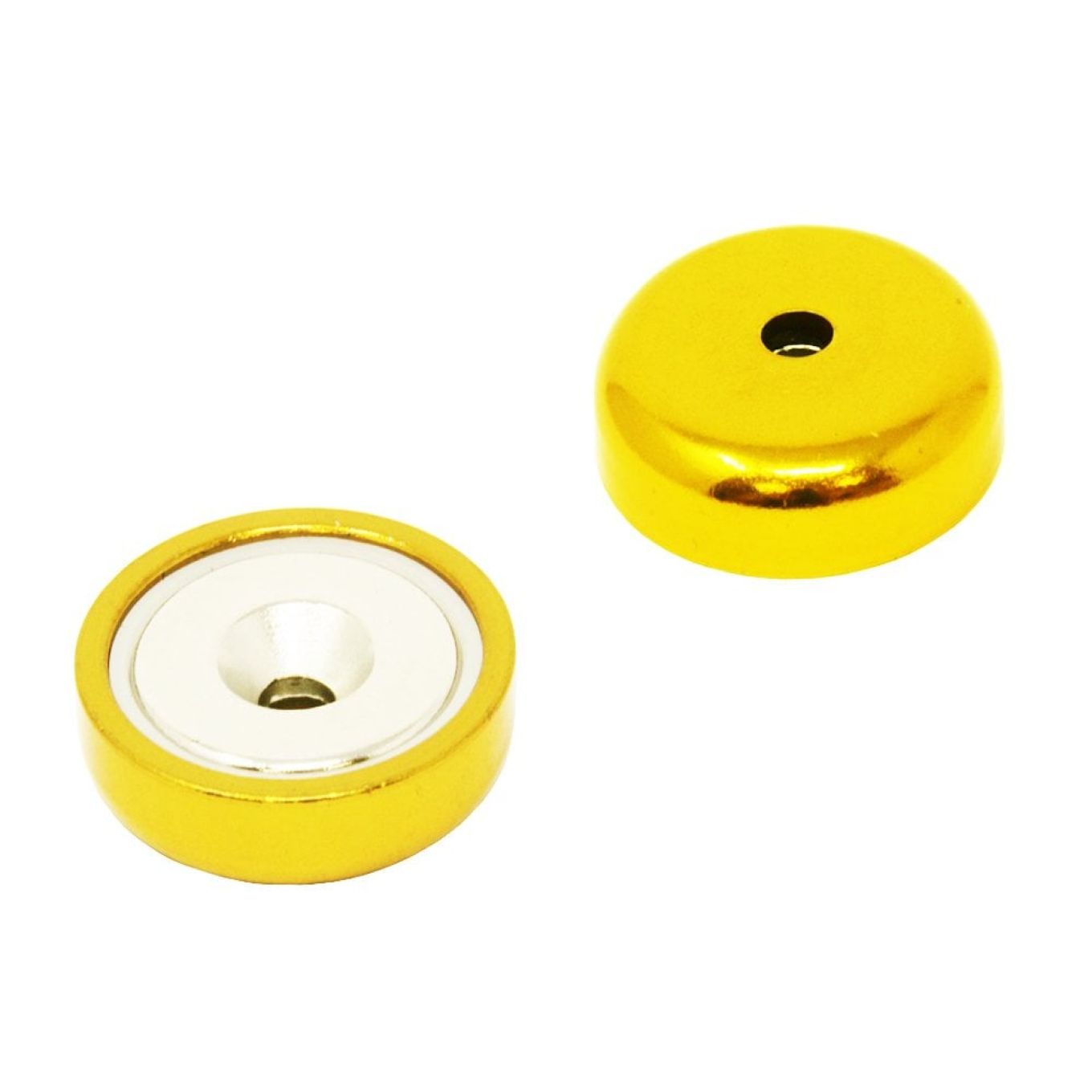 N42 Neodymium A Type Pot Magnet - 1 in. dia - 57.33lbs Pull