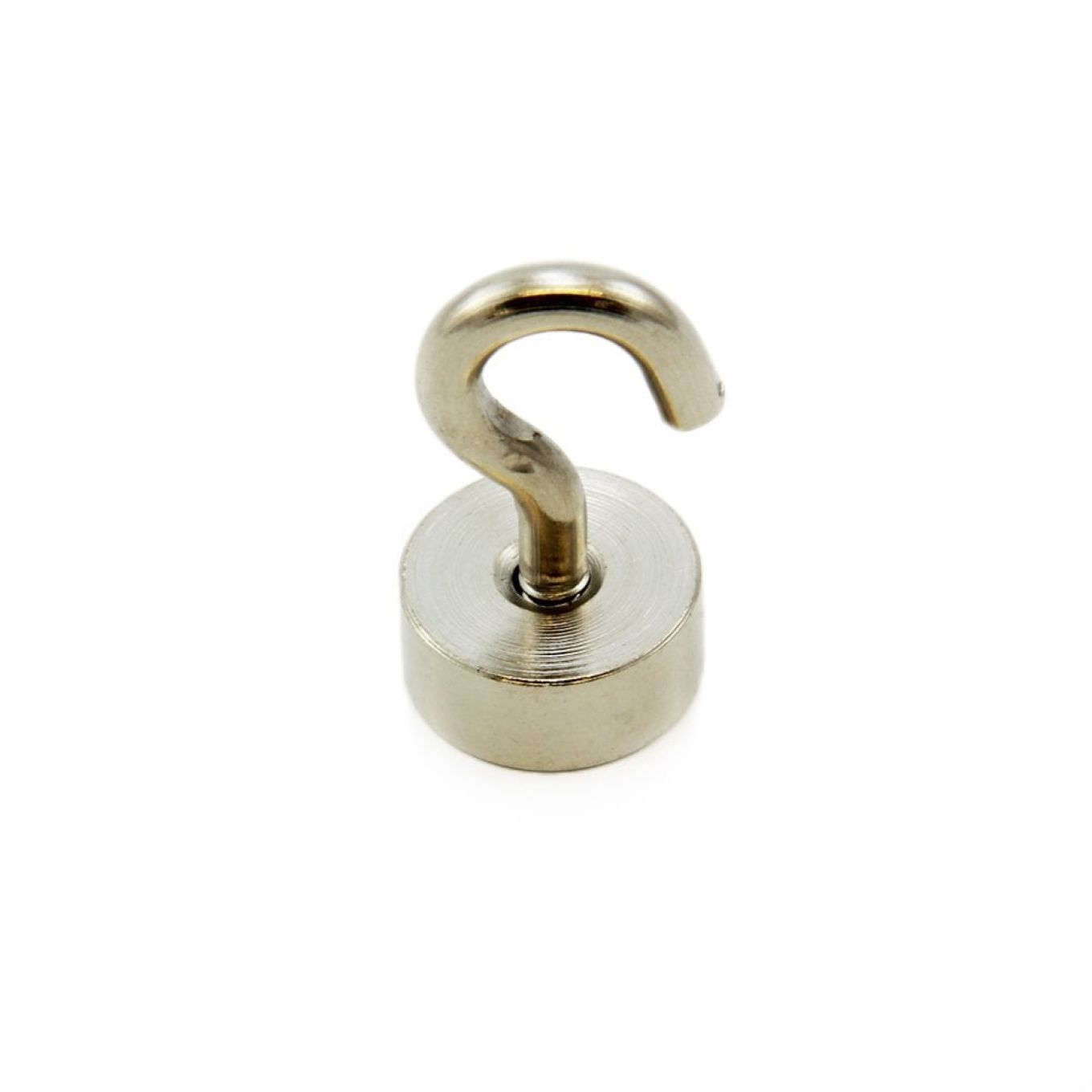 Neodymium Clamping Magnet with M5 Eyebolt - 3/4 in. dia - 38.3lbs Pull