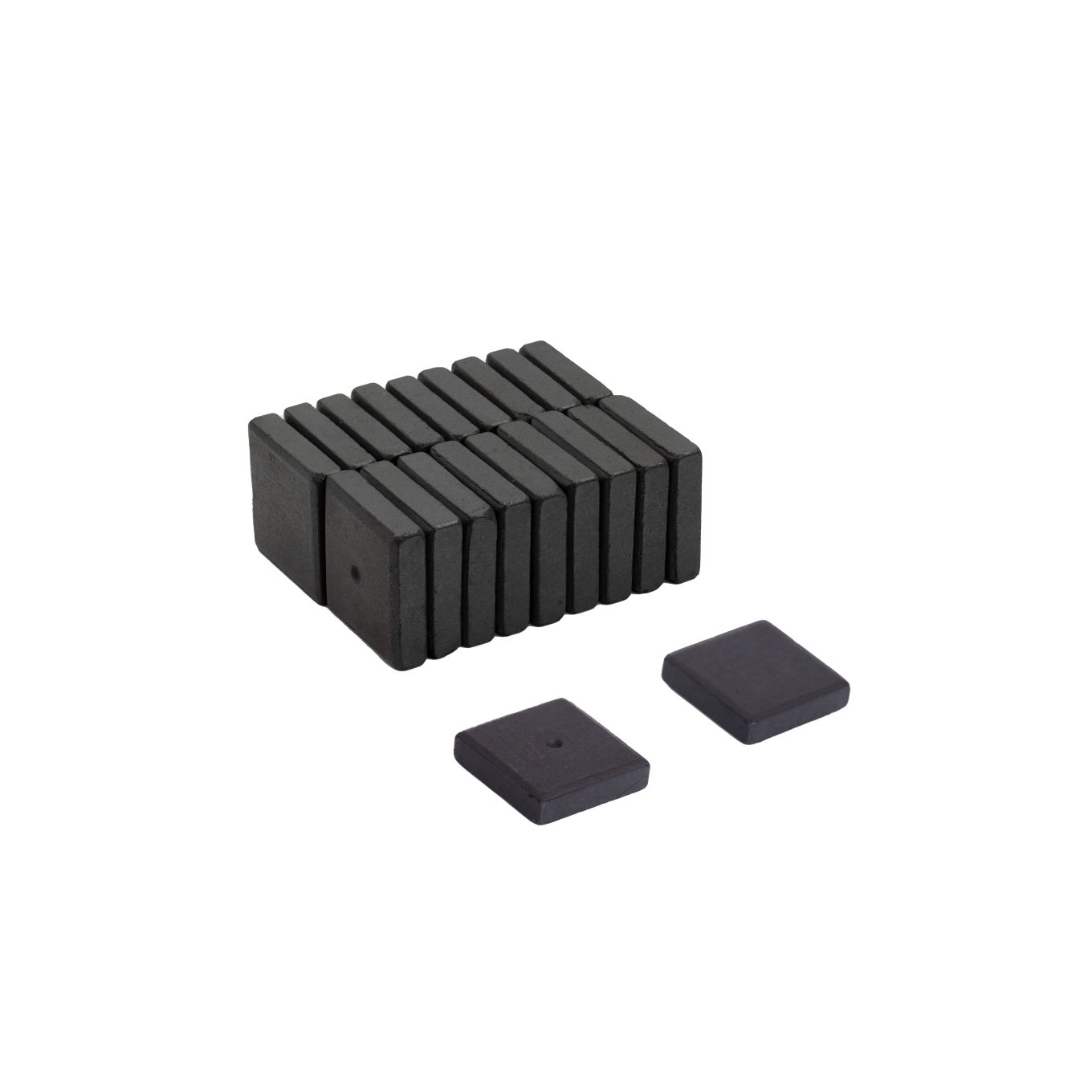 Y10 Ceramic Magnet - 3/4 in. x 3/4 in. x 3/16 in. - 0.94lbs Pull