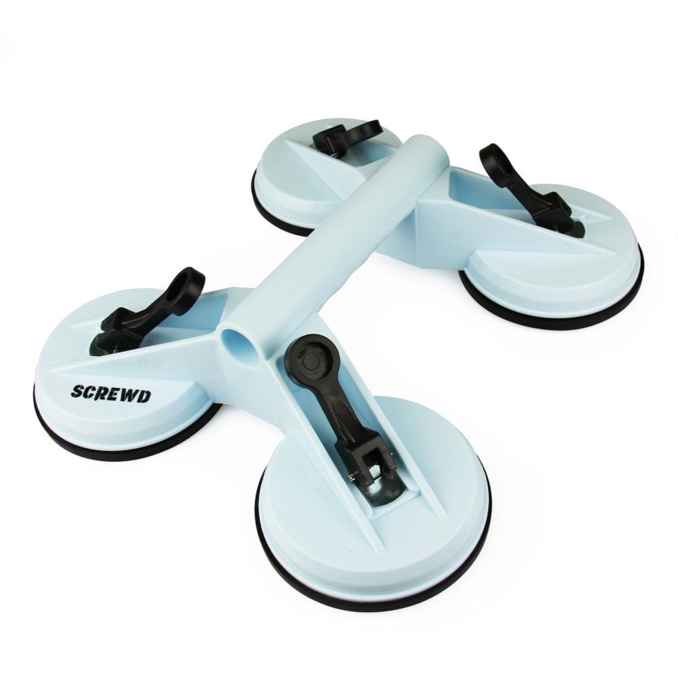 SCREWD 4-9/16 in. diameter (12-9/16 in. x 11 in.) Quad Suction Lifter - 264lbs Pull