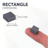 Y10 Ceramic Square Magnet - 3/8 in. x 3/8 in. x 3/16 in. thick - 0.22lbs Pull