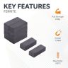 Y30BH Ceramic Rectangular Magnet - 1 in. x 3/8 in. x 1/4 in. thick - 1.76lbs Pull