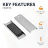 Ceramic Channel Magnet - 3 in. x 15/16 in. x 1/4 in. thick x 5/32 in. hole - 22.05lbs Pull