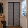 Magnetic Thermal Insulated Curtain - Grey