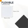 MagFlex® 3 in. x 3 in. x 0.03 in. Flexible Magnetic Sheet - Gloss Dry-Wipe Surface (Assorted)