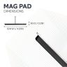 Ceramic Rubber Coated Mag Pad - 2-1/16 in. x 5/16 in. thick - 17.64lbs Pull