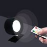 (Seconds) MagLight Magnetic 360° LED Wall Light With 3 Colour Temperature Touch, RGB Touch & Remote Control - Black