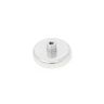 Ceramic Pot Magnet with M5 Internal Thread - 1-9/16 in. dia x 5/16 in. thick - 32.2lbs Pull