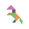 Educational Tangram - Logic Puzzle & Maths Game - Pack of 5 Colours