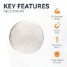 N42 Neodymium Disc Magnet - 1-9/16 in. dia x 3/16 in. thick - 34.4lbs Pull