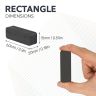Y30BH Ceramic Rectangular Magnet - 2-1/4 in. x 13/16 in. x 19/32 in. thick - 10.59lbs Pull