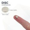 N35 Neodymium Disc Magnet - 3/16 in. dia x 1/16 in. thick - 1.12lbs Pull